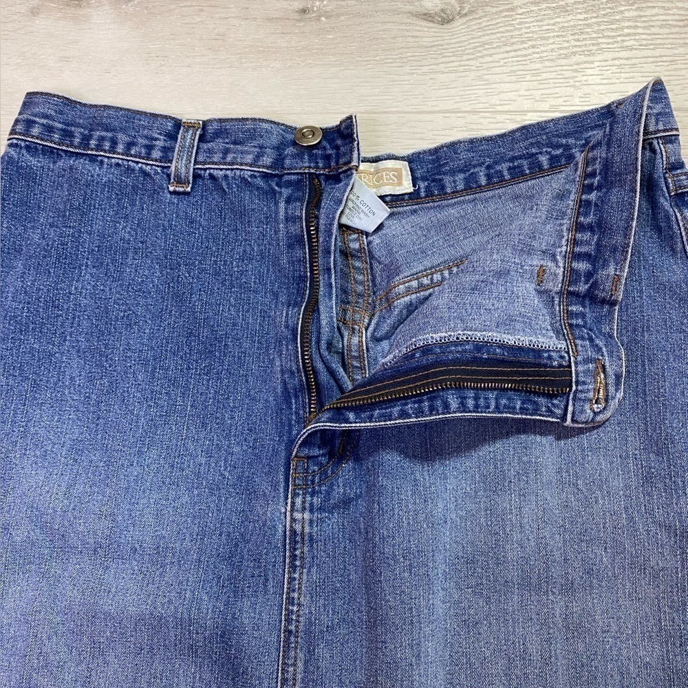 Vintage Maurice’s 90s Denim Maxi Skirt, Size 11 - Picture 5 of 9